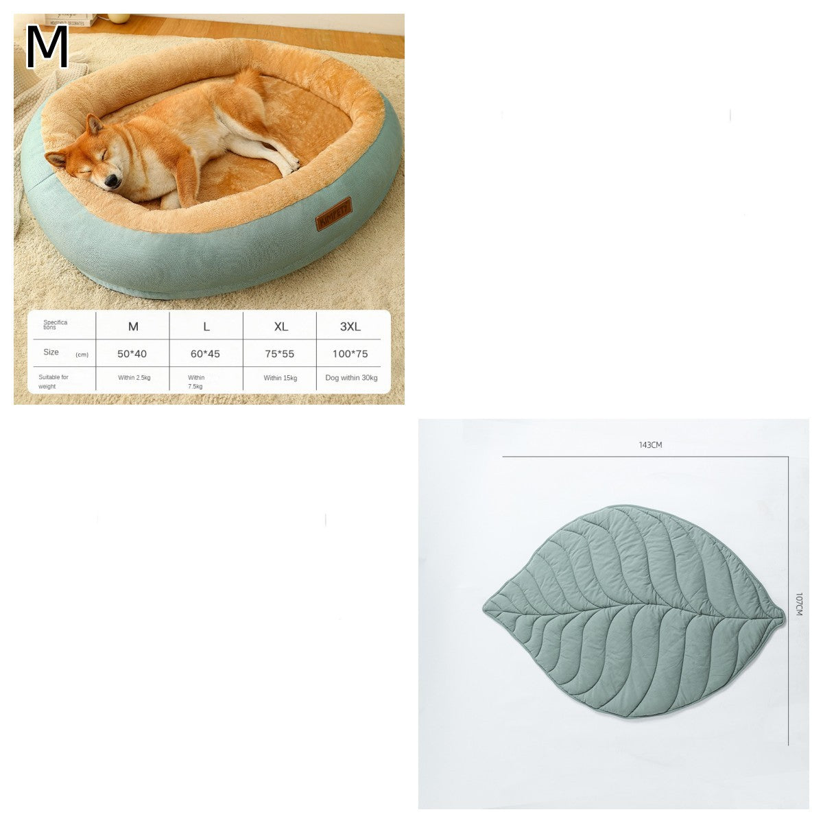WarmiePaws™ Cozy Bed Product Details: Material: Cotton Product Category: Bed Specifications: M [size 50*40cm] (recommended for pets within 5 catties), L [size 60*45cm] (recommended for pets within 15 catties), XL [size 75*55cm] (recommended for pets withi