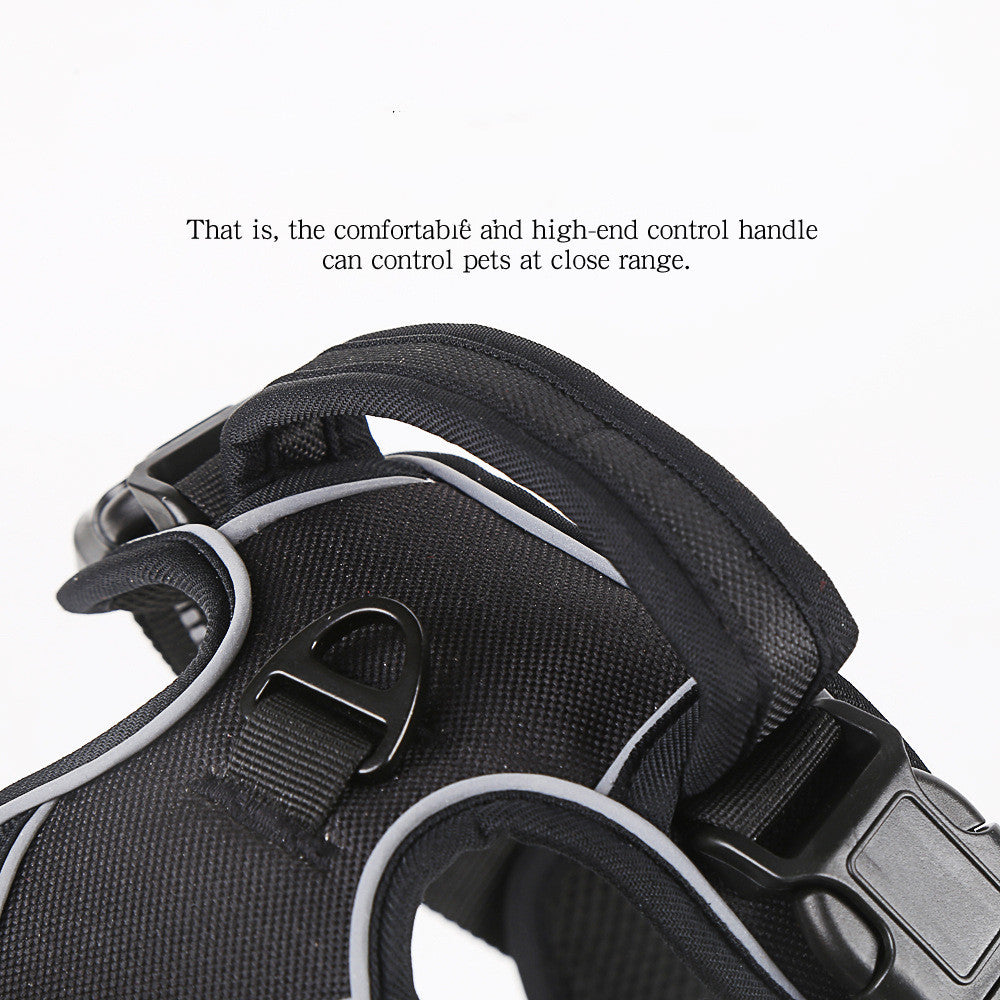 EasyWalk Reflective Harness Product information: Material: Polyester Specifications: S (bust 40-60cm), M (bust 55-70cm), L (66-90cm), XL (78-105cm) Color: black, red, fluorescent orange Packing list: Dog chest strap x1 Picture details: Size Suitable weigh