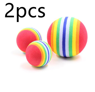 Play Bubble Specification: Model: Cat Dog Play Toy Ball Material: EVA Foam Size: 4.2 cm , 6.3cm Suit for : 3.5cm and 4.2cm for Cat , 6.3cm for Dog Package Included: 2X Pet Toy Balls Feature: 1, Made with non-toxic high quality EVA material, 100% safe for