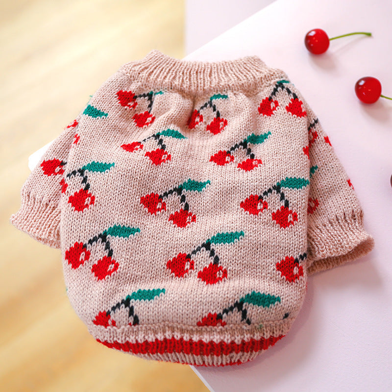 Cute Pet Sweater – Hollow Knit with Bow for Small Dogs & Cats Overview: 1. Winter Essential: This dog sweater is made of warm and comfortable knitted fabric, brings the warmth to your pet, no longer afraid of cold. 2. Popular Pattern: Designed with lattic