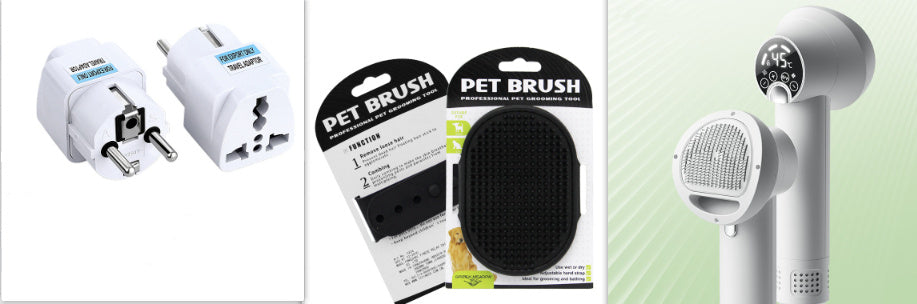 GroomBlow™ – Silent Smart Dryer & Comb for Pets Dry and groom your pet with ease using the GroomBlow™ Smart Pet Hair Dryer – the ultimate 2-in-1 tool designed to keep your dog or cat calm, clean, and fluffy. 2-in-1 Blow & Brush: Dries and detangles at the