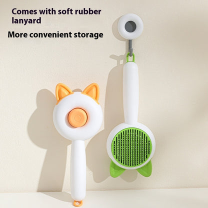 Self-Cleaning Pet Grooming Brush Overview: Keep Your Pets Looking Their Best — Without the Mess! Make grooming time effortless and enjoyable for both you and your furry friend. This self-cleaning pet grooming brush gently removes loose hair, tangles, and