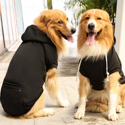 Zipper Pocket Dog Sweater – Stylish & Functional Pet Wear Product information: Material: Polyester Application: Pet Color: big dog zipper pocket sweater pure red, big dog zipper pocket sweater ginger yellow, big dog zipper pocket sweater lake blue, big do