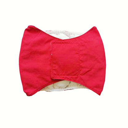 Pet-specific Dog Physiological Belt Diaper Product information : Material: Cotton Product Category: Physiological Pants Color: black, brown, red, yellow, green, gray, light purple Size Information: Size : XS(27g), S(31g), M(44g), L(57g), XL(68g) Packing l