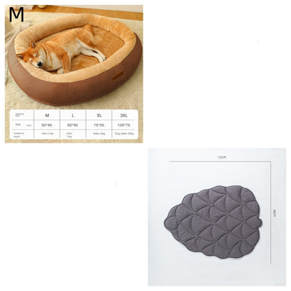 WarmiePaws™ Cozy Bed Product Details: Material: Cotton Product Category: Bed Specifications: M [size 50*40cm] (recommended for pets within 5 catties), L [size 60*45cm] (recommended for pets within 15 catties), XL [size 75*55cm] (recommended for pets withi