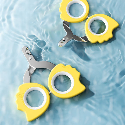 MacaPaws™ Pet Nail Clippers Product information: Product size: 100mm*100mm Color: Lemon yellow - flat head, lemon yellow - elbow type, lake blue - flat head, lake blue - elbow type, ivory white - flat head, ivory white - elbow type Specification: For cats