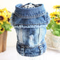 Designer Denim Dog Jacket – Trendy Vest for Small Pets Overview: Denim one piece dog jacket are made from soft denim fabric, durable and comfortable, prevent your pets effectively from direct sunlight in summer, keep warm in fall and winter. Machine-washa