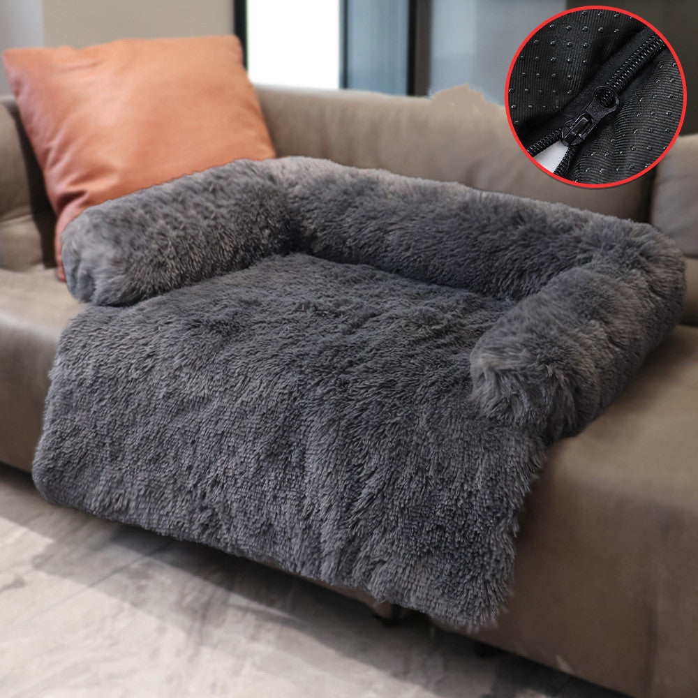 PlushPod™ 2-in-1 Pet Bed Product information: Material: pp cotton Size: s, m, l Color: powder gray coffee Size S M L Outer diameter(L*W*H) 76*73*16cm 90*85*20cm 105*93*20cm Inner diameter(L*W) 56*62cm 65*72cm 76*81cm Features: Long hair Packing list: Dog