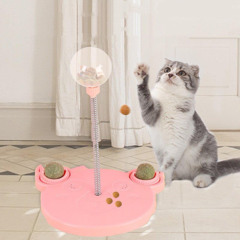 IQTreat Pet Toy Overview: 1. The bottom is upgraded with a solid suction cup, which is non-slip and stable, and will not slip. The bottom adopts a suction cup for firm adsorption, which can be adsorbed on smooth floor tiles. The product is more stable and