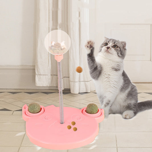 IQTreat Pet Toy Overview: 1. The bottom is upgraded with a solid suction cup, which is non-slip and stable, and will not slip. The bottom adopts a suction cup for firm adsorption, which can be adsorbed on smooth floor tiles. The product is more stable and