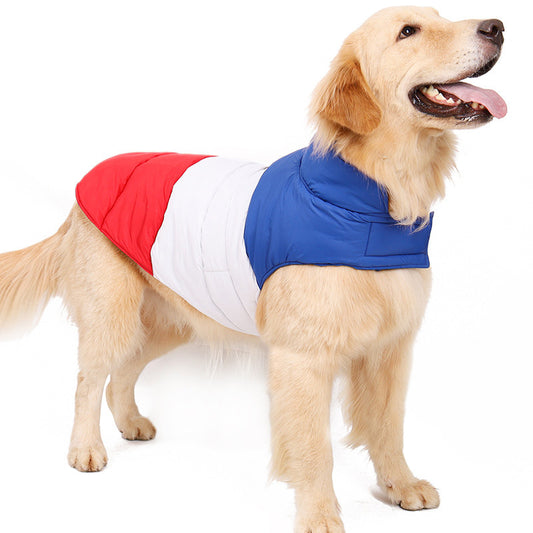 Warm Down Coat – Thick & Weatherproof Dog Wear Overview: Unique design, adapt to various pet body types. Excellent material, friendly to pet skin and hair. Specification: Material: water repellent cloth + a layer of cotton Product category: cotton Color: