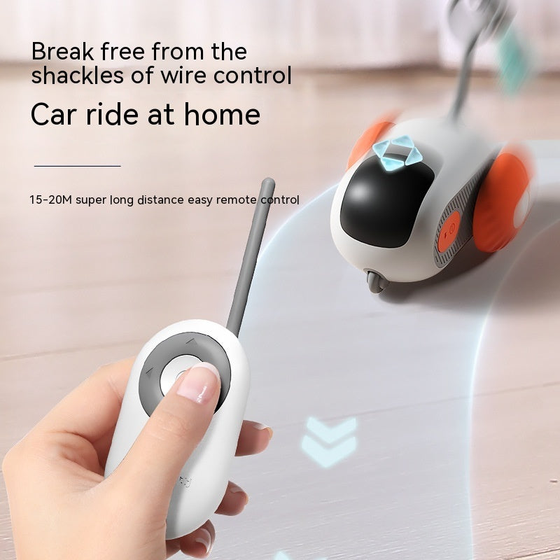 USB Smart Cat Car – Remote Toy for Active Indoor Cats Crazy-Joy Remote Control Car Cat Toy – Hunt, Chase & Play Instincts Unleashed Transform your living room into a feline playground with the Crazy-Joy Car, the ultimate interactive toy that taps into you