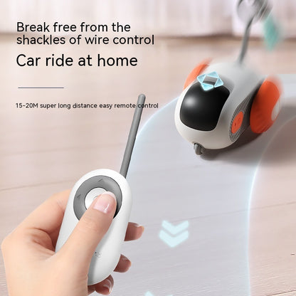 USB Smart Cat Car – Remote Toy for Active Indoor Cats Crazy-Joy Remote Control Car Cat Toy – Hunt, Chase & Play Instincts Unleashed Transform your living room into a feline playground with the Crazy-Joy Car, the ultimate interactive toy that taps into you