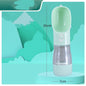 PawTrio Travel Cup Product Information: Material: Plastic Color: blue, pink, green, grey Size: 25.5x7x7cm Weight: 180g Capacity: 458ml Features: Plastic material for human use, high-temperature resistance, no deformation when filled with hot water Large o