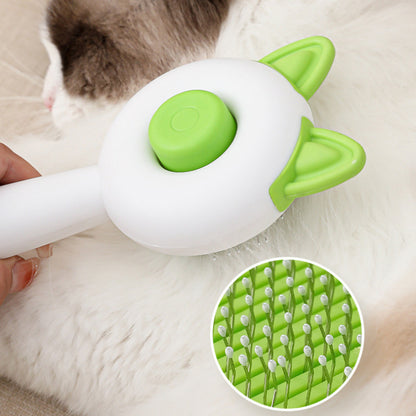 Self-Cleaning Pet Grooming Brush Overview: Keep Your Pets Looking Their Best — Without the Mess! Make grooming time effortless and enjoyable for both you and your furry friend. This self-cleaning pet grooming brush gently removes loose hair, tangles, and