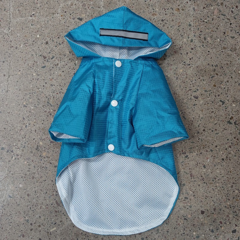GlowPaws™ All-Weather Raincoat Product information: Color: Rose red Velcro, green Velcro, blue Velcro, red Velcro, orange Velcro, Blue Buckle Size: S ,M, L, XL Material: Polyester Style: Casual Category: pet clothing Packing list: Dog clothes *1 Product I