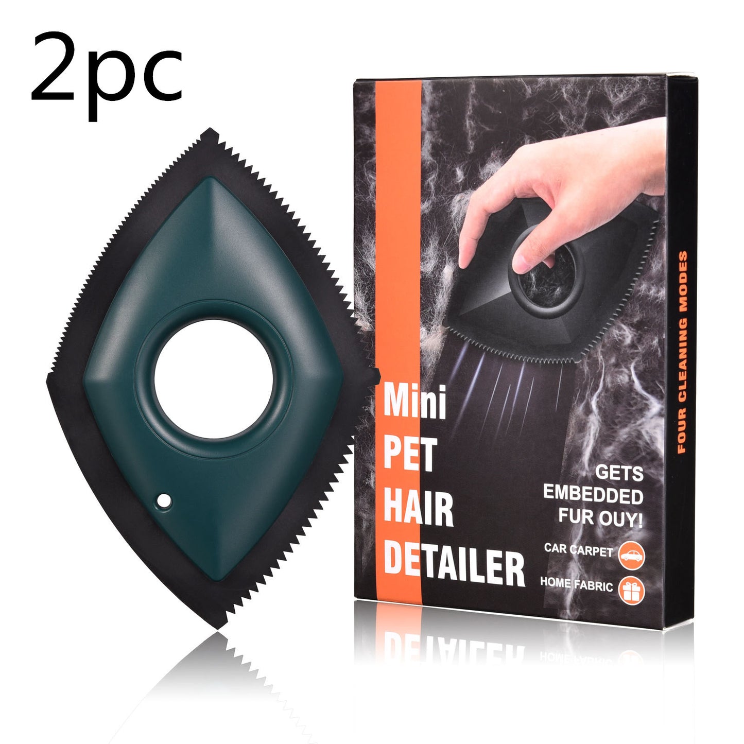 FurLift Pro Remover Tool Overview: 1. Four Cleaning Modes: This hair remover has 4 modes with different densities. You can switch the mode according to the number and length of pet hair to achieve the best cleaning effect. 2. Washable and Reusable: Don＇t
