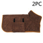 DryPaws™ Microfiber Bathrobe Overview: 1. Dog Bathrobe Towel, Dog Fast Drying Dog Drying Coat with Adjustable Chest Neck Strap, Super Absorbent Microfiber Material Pet Drying Moisture Absorbing Bathrobe with Hook and Loop 2. Healthy and skin-friendly mate