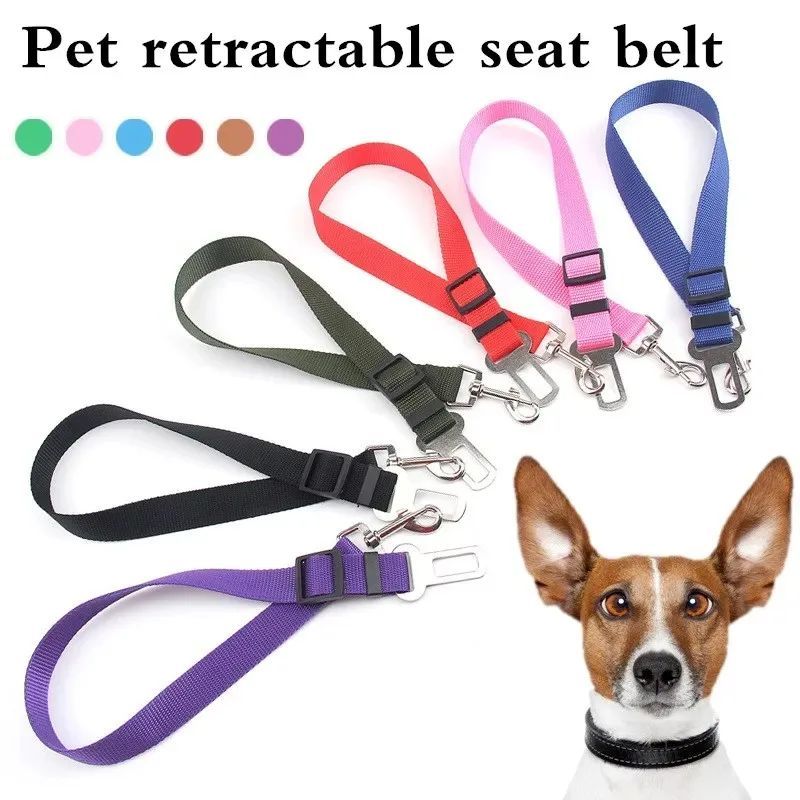 PawTether Dog Leash Product description: This product is a dog dog fixing belt / seat belt for cars, 2.5cm wide, the length of the fixing belt can be adjusted, and one end of the fixing belt can be fixed on the car seat belt. A collar that can hold the do
