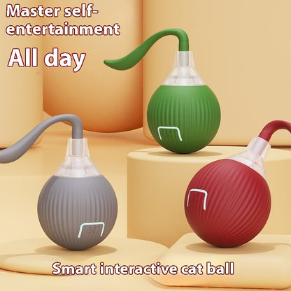 Interactive Cat Toy Ball Super Drive Cat Rolling Ball Overview: Strong driver - The cat toys could easily go across from ceramic tile, wooden, low rugs even high pile carpet, It rarely get stuck in corners, helping you entertain a high-energy cat for hour