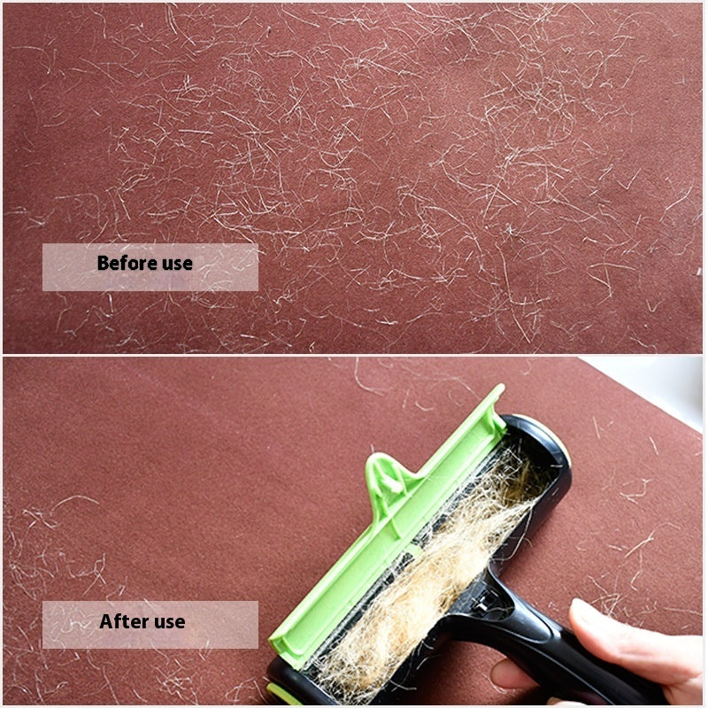 FurSwipe™ 2-Way Lint Roller Product information: Color: green (boxed), Lake Blue (blister), Gray White (blister) Material: ABS TPR polyester brush Specification: Lent remover Packing list: Sticky brush*1 Product Image: Lint Rollers