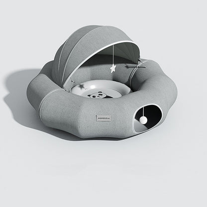 HideHoop™ – Collapsible Donut Tunnel Bed for Kittens Product information: Color classification: cat tunnel nest, cat tunnel nest + summer ice nest Applicable size: [removable, washable and foldable] [fat cat can drill] [cool and breathable] Material: Shum