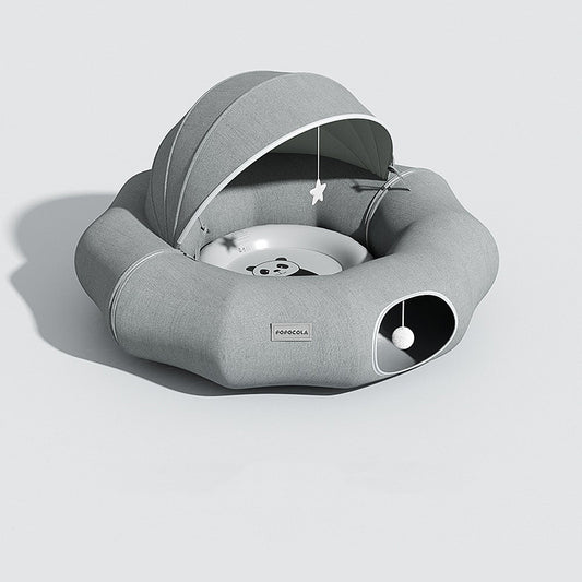 HideHoop™ – Collapsible Donut Tunnel Bed for Kittens Product information: Color classification: cat tunnel nest, cat tunnel nest + summer ice nest Applicable size: [removable, washable and foldable] [fat cat can drill] [cool and breathable] Material: Shum
