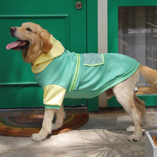 Cozy Sweater for Large Dogs – Warm & Stylish Pet Apparel Product information: Material: fleece sweater fabric Style: fashion casual Features: Transparent pocket Colour: black, green Size Information: Size/CM Lenght Bust Neck 3XL 50 74 50 4XL 55 79 54 5XL