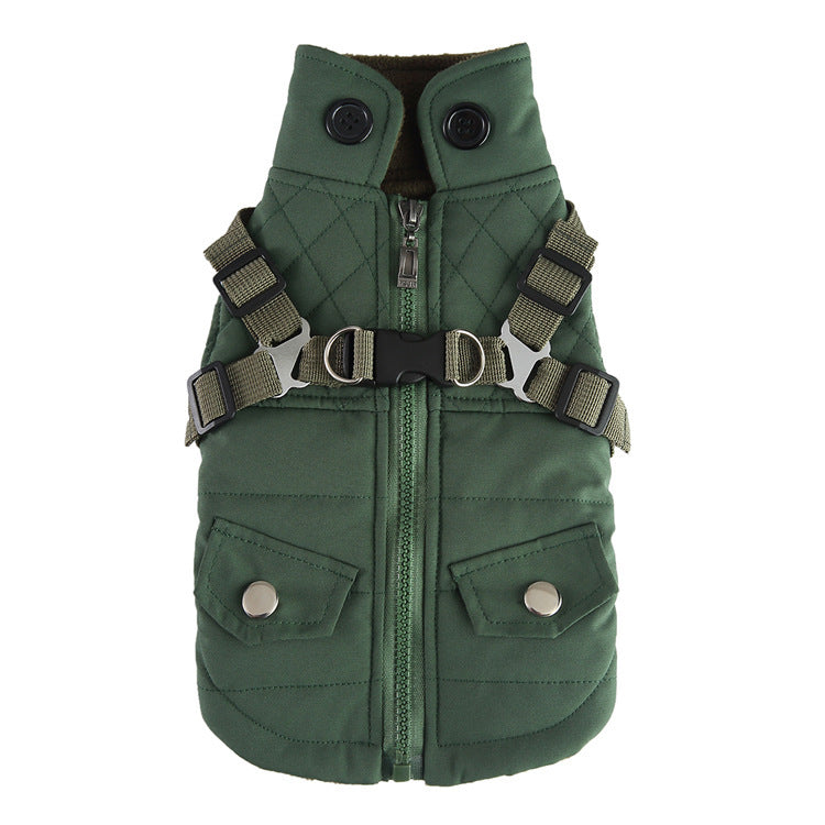 Winter Cotton Dog Jacket – Warm Zipper Coat for Pets Product information: Material: polyester Product: category cotton-padded clothes Style: Casual Color: DZ270 black, DZ271 red, DZ272 army green, DZ273 blue, DZ274 red, DZ275 army green, DZ276 black, DZ27