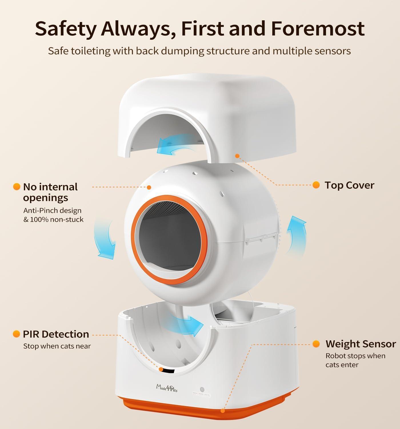 60L Automatic Cat Litter Box