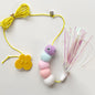 HangMouse™ Product information: Product name: Swing cat toy Specifications: about 2 meters in length Product material: feather, elastic rope, polyester ball, sticky hook, etc. Packing list: Funny cat stick*1 Cat Toys