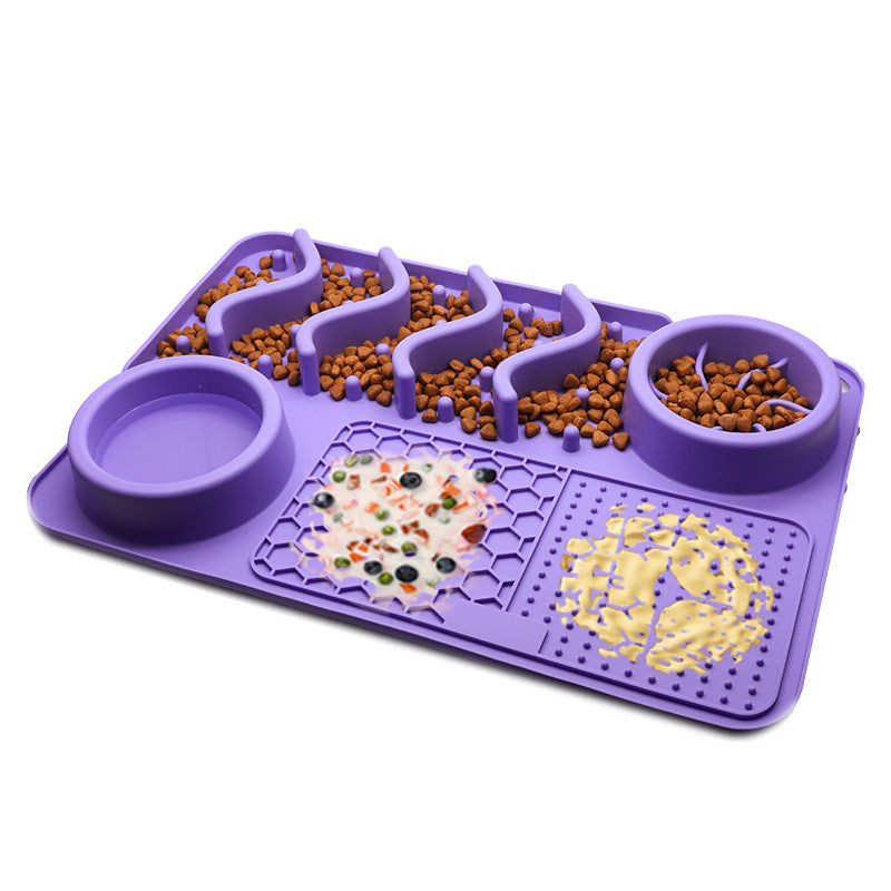 FurSniff Pet Mat Overview: 1. The licking mat is a unique form of pet slow-feeder dog bowl for the dog and puppies. 2. The lick mats have different textures whose design effectively reduces the speed of a pet’s eating 3. It cleans the pet's tongue and pro