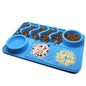 FurSniff Pet Mat Overview: 1. The licking mat is a unique form of pet slow-feeder dog bowl for the dog and puppies. 2. The lick mats have different textures whose design effectively reduces the speed of a pet’s eating 3. It cleans the pet's tongue and pro