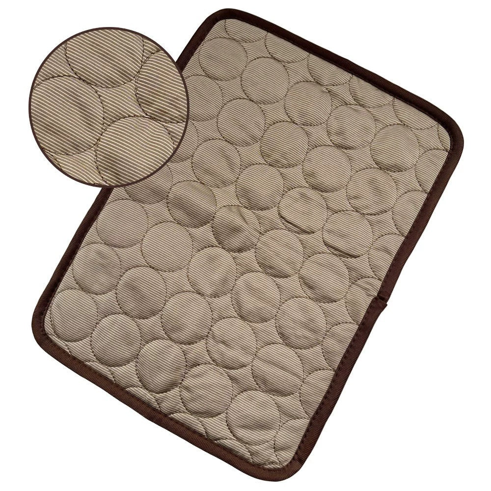 Cooling Ice Silk Pet Bed – Summer Nest for Dogs & Cats Overview: 1. Cool, comfortable, durable and pet-friendly 2. Provide instant cooling effect 3. Suitable for pets of all sizes 4. Use this simple and effective pet cooling pad to help your pet withstand