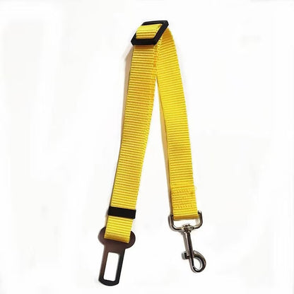 PawTether Dog Leash Product description: This product is a dog dog fixing belt / seat belt for cars, 2.5cm wide, the length of the fixing belt can be adjusted, and one end of the fixing belt can be fixed on the car seat belt. A collar that can hold the do