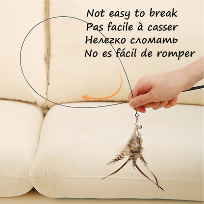 Interactive Cat Wand – Detachable Rod & Sucker Toy Product information: Material: feathers, hardware accessories, suction cups, PVC rods, steel wires Style: simple and stylish Features: funny cat Colour: Picture color Packing list: Funny cat stick*1 Produ