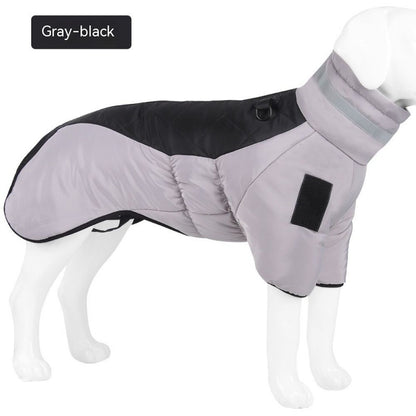 FrostGuard™ Winter Dog Vest Overview: 1. Thickened warm-keeping and temperature-locking filling cotton, let your pet spend a warm winter. 2. The inner layer is skin-friendly crystal velvet, comfortable, flame retardant, and antistatic. 3. The elastic bell