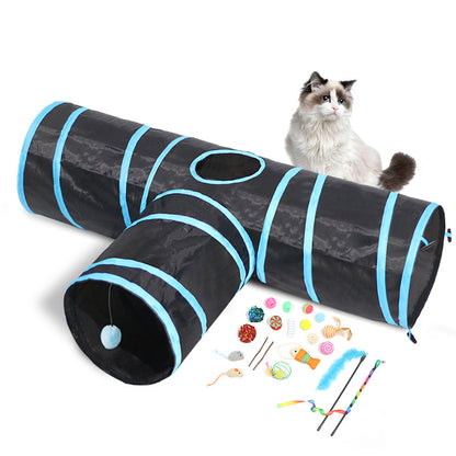 ClimbTunnel™ – Foldable Play Path for Curious Cats Product information: Product Name：Cat litter Material：Polyester Weight:360g Size (as above) :85X30X25CM Applicable objects: all kinds of cats Washing: hand wash [water rinse Function: Companionship / soot