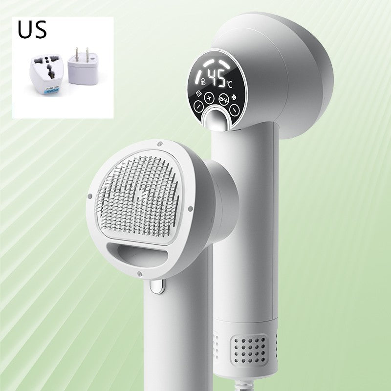 GroomBlow™ – Silent Smart Dryer & Comb for Pets Dry and groom your pet with ease using the GroomBlow™ Smart Pet Hair Dryer – the ultimate 2-in-1 tool designed to keep your dog or cat calm, clean, and fluffy. 2-in-1 Blow & Brush: Dries and detangles at the