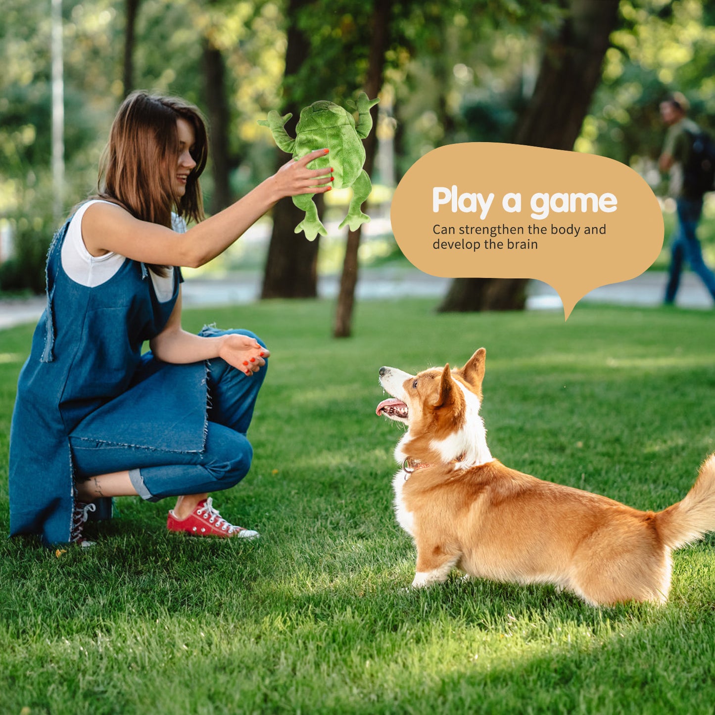 Plush Squeaky Dog Toy – Bite-Resistant & Soft for Companionship size:27*16*5cm Weight:57g Dog Toys