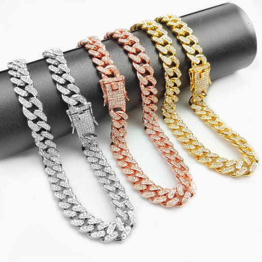 Hip Hop Collar Overview: 100% new design and high quality Must-have for fashion women Have a beautiful appearance Specifications: Material: Alloy Applicable objects: General Specification: 20 cm, 40 cm, 45 cm, 50 cm, 60 cm, 70 cm Applicable holiday: weddi
