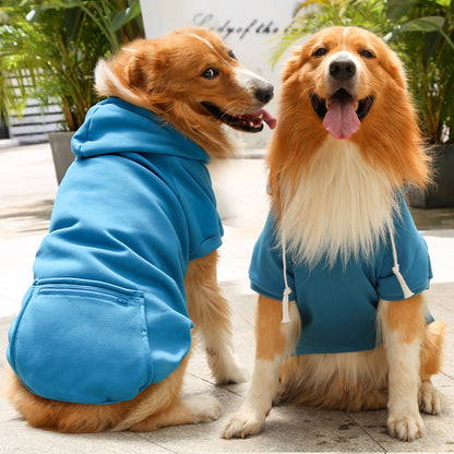 Zipper Pocket Dog Sweater – Stylish & Functional Pet Wear Product information: Material: Polyester Application: Pet Color: big dog zipper pocket sweater pure red, big dog zipper pocket sweater ginger yellow, big dog zipper pocket sweater lake blue, big do