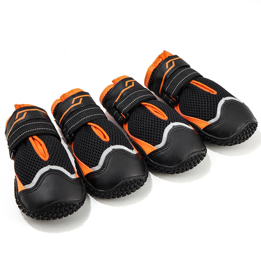 BreezePaws™ Summer Dog Shoes Product Information ： Material rubber Color gray black, brown, orange, cyan, red, customized Size 1#,2#,3#,4#,5#,6#,7#,8# Have licensable own brand Function Breathable, non-slip, wear-resistant style: Casual Packing list: A Pa