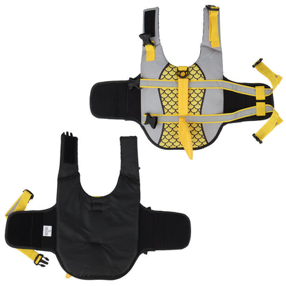 SharkPup Dog Life Vest Overview: PET LIFEJACKET WITH HIGH BUOYANCY - The life jacket is made of ripstop Oxford cloth. The body of the pet life vest is filled with EPE and the belly is made of diving fabric so that the pet lifejacket supplies high buoyancy