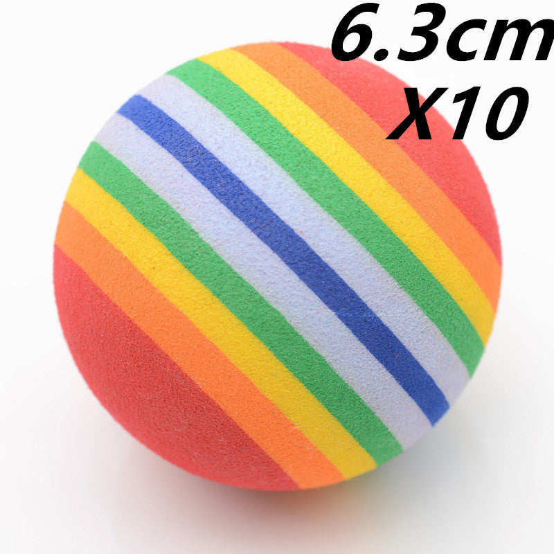 Play Bubble Specification: Model: Cat Dog Play Toy Ball Material: EVA Foam Size: 4.2 cm , 6.3cm Suit for : 3.5cm and 4.2cm for Cat , 6.3cm for Dog Package Included: 2X Pet Toy Balls Feature: 1, Made with non-toxic high quality EVA material, 100% safe for