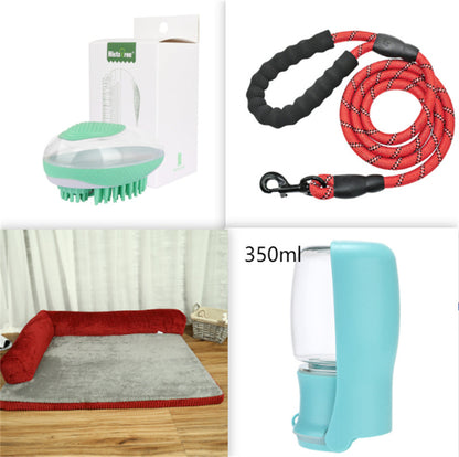 FlexiRest™ Pet Bed Product Name: Corduroy Pet Sofa Material: high-quality corduroy + non-slip cloth padding: high-density sponge Specifications: S ---- 55 * 45 * 13cm Recommended for pets under 8 kg M --- 70 * 55 * 15cm Recommended for pets under 25 kg L-