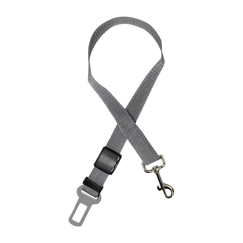 PawTether Dog Leash Product description: This product is a dog dog fixing belt / seat belt for cars, 2.5cm wide, the length of the fixing belt can be adjusted, and one end of the fixing belt can be fixed on the car seat belt. A collar that can hold the do