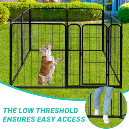 SafePaw Metal Enclosure Foldable 8-Panel Dog Playpen – 32" Height | Indoor & Outdoor Use A Safe, Spacious, and Travel-Friendly Play Area for Your Pets ✅ Product Overview Give your pets the freedom they love and the security they need with this heavy-duty