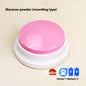 TalkPaws™ – Dog Communication Button with Voice Product information: Color: Recording model [macaron purple], recording model [macaron Gray], recording model [macaron pink], recording model [macaron yellow], recording model [macaron Green]], recording Mod