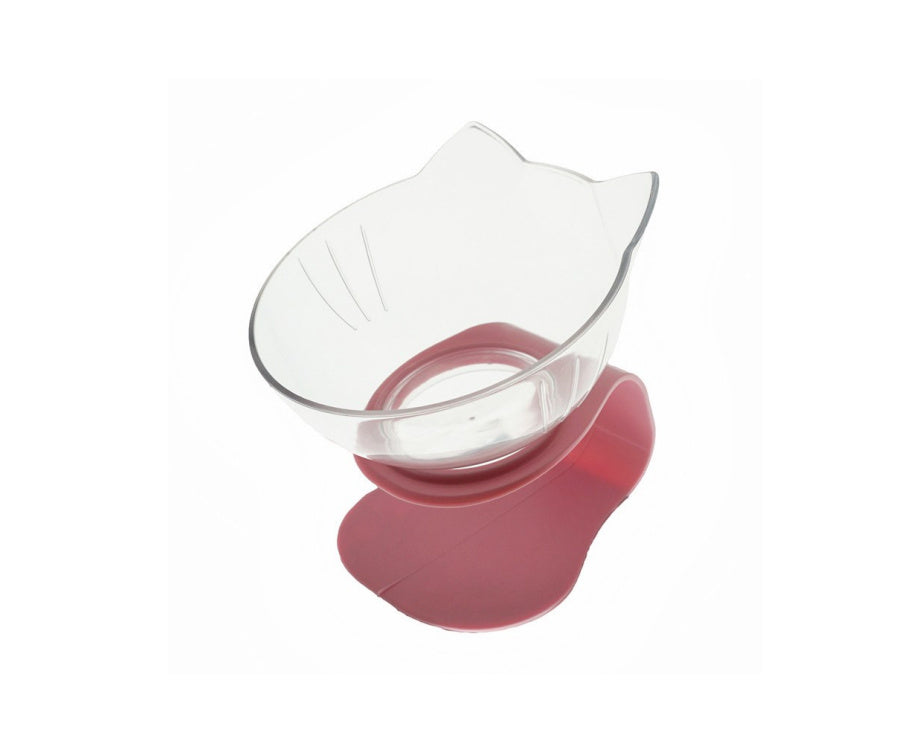 FurSpine Cat Feeder Product information: Shape:Round Material: Plastic Complete automatic feeding: Yes Product No.: Cat head transparent double bowl Color: Transparent cat head bowl Easy to clean transparent bowl: For dogs and cats Transparent bowl of cat